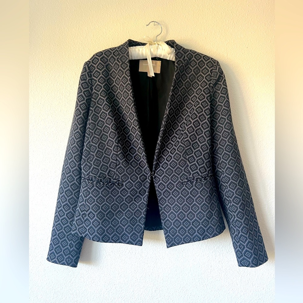 || BANANA REPUBLIC BLAZER || SUIT JACKET || VINTAGE ||TEXTILE GEOMETRIC PATTERN